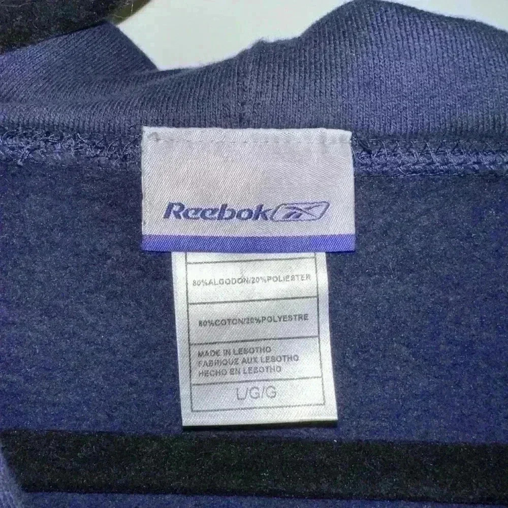 Vintage Reebok Hoodie Denver Broncos Country Navy & Orange L/G Men’s - Picture 9 of 11